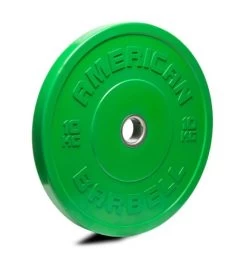 American Barbell 10 Kg Farvet Bumper Vægtskive - FitnessNyheder