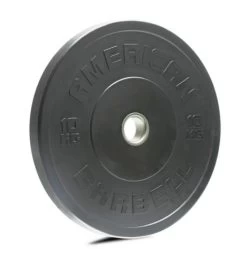 American Barbell 10 Kg Sort Bumper Vægtskive - FitnessNyheder