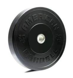 American Barbell 20 Kg Sort Bumper Vægtskive - FitnessNyheder