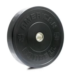 American Barbell 25 Kg Sort Bumper Vægtskive - FitnessNyheder