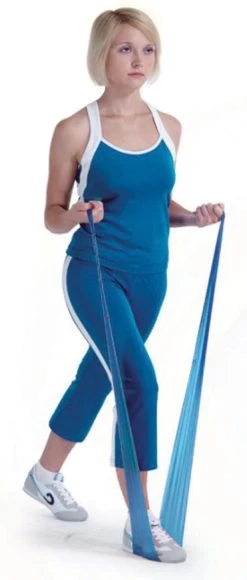 Aserve Latexfri Træningselastik Heavy Blå 5,5m - FitnessNyheder