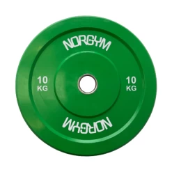 Norgym Ø50mm Bumper Plate 10kg Grøn