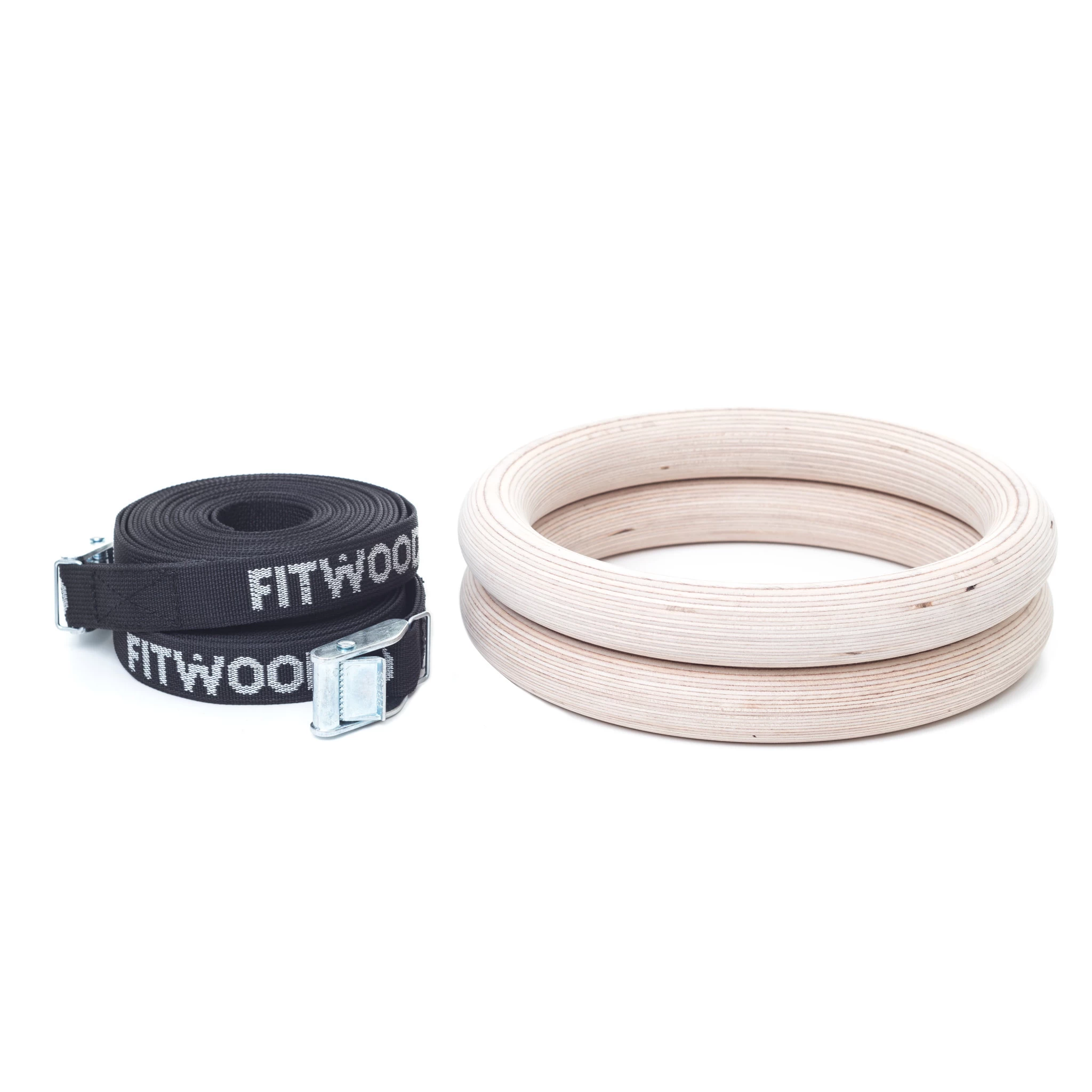 FitWood ULPU Gymnastikringe 28mm - Træ-overflade / Sort Strop - FitnessNyheder 3 FitWood ULPU Gymnastikringe 28mm - Træ-overflade / Sort Strop - FitnessNyheder