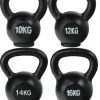 Odin Kettlebell Støbejern PAKKETILBUD (10, 12, 14, 16kg) - FitnessNyheder -Muskelmester Odin Kettlebell Stoebejern PAKKETILBUD 10121416kg