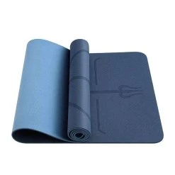 Odin Dual Blue TPE Yogamåtte 0,6cm - FitnessNyheder
