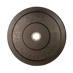 SQ&SN Bumper Plate Vægtskive (25 Kg) I Sort. Udstyr Til Styrketræning, Vægtløftning Og Crossfit Træning - FitnessNyheder