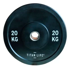 Titan Life Rubber Bumper Plate 20 Kg Vægtskive - FitnessNyheder