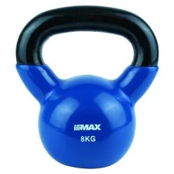 Titan Life Vinyl Kettlebell 8kg Blå - FitnessNyheder