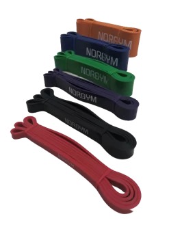 Power Bands Sæt M. 6 Træningselastikker