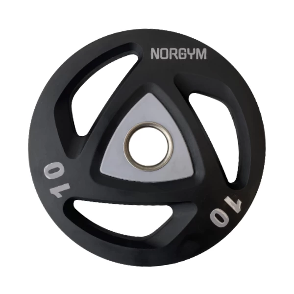 Norgym Club Ø50mm Vægtskive 10kg Grå 3 Norgym Club Ø50mm Vægtskive 10kg Grå