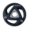 Norgym Club Ø50mm Vægtskive 5kg Grå -Muskelmester Vaegtskive PU 5kg Norgym