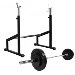 Odin Semi Pro Squat Rack + Vægte & Vægtstang (50kg) - FitnessNyheder